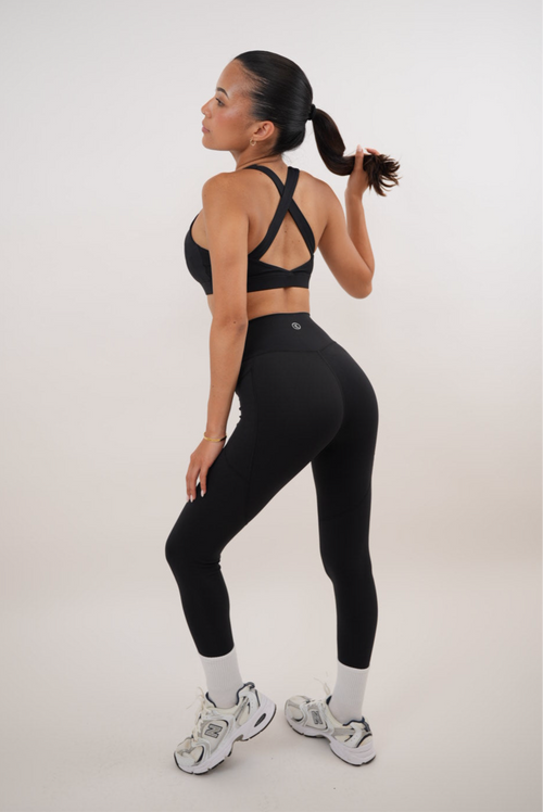 AURA Black Quick Dry Butter Soft Legging