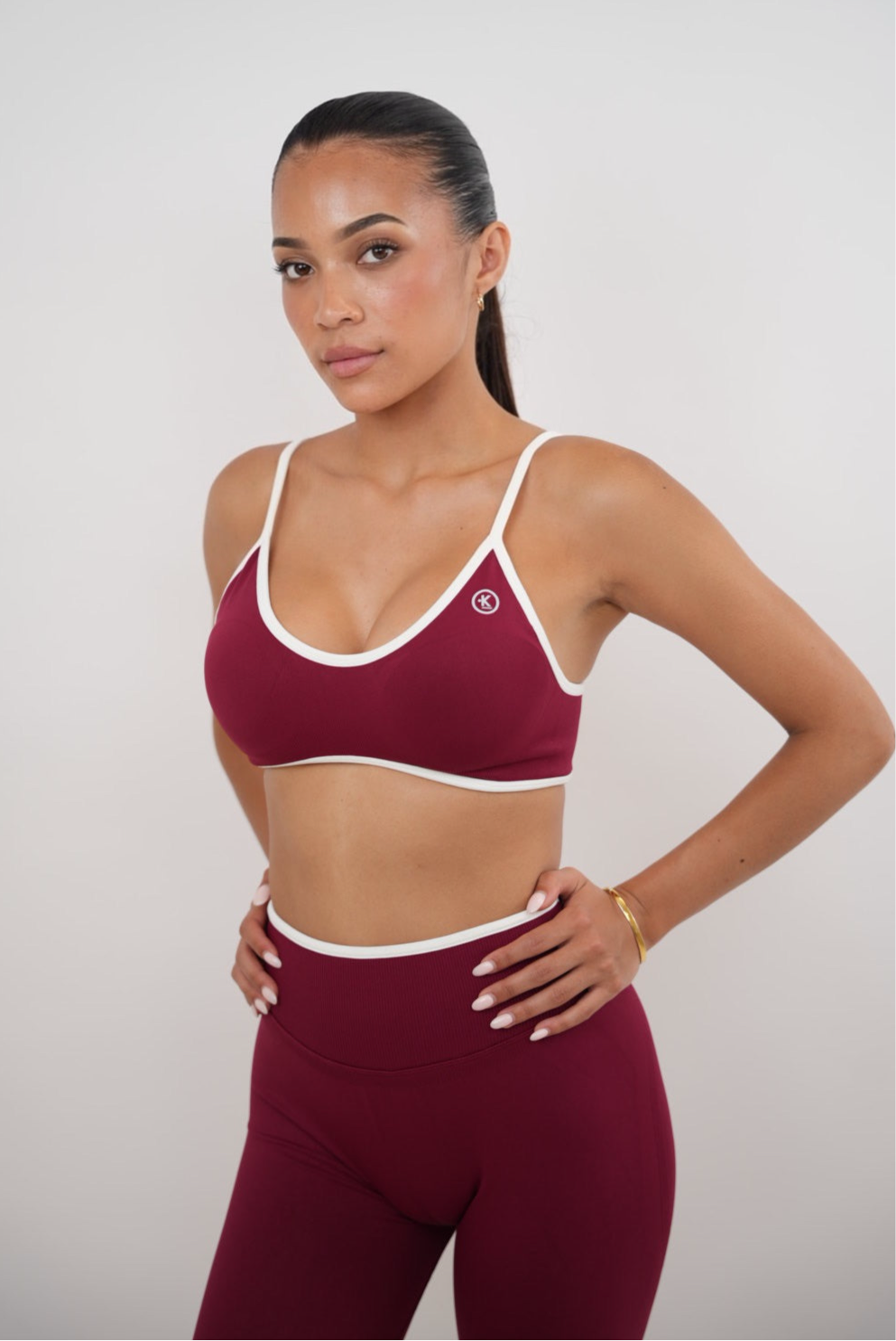 AURA Power Red Sports Bra
