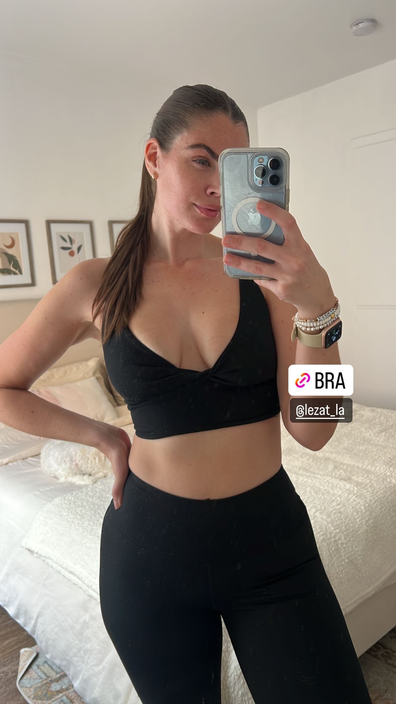 AURA Organic Cotton Twist Around Sports Bra